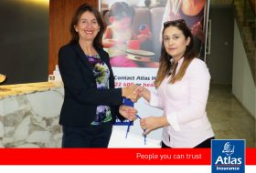 when Catherine Calleja, Managing Director of Atlas Healthcare recently presented a €100 spa voucher to winner Rachel Rizzo