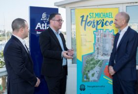 Atlas Insurance supports Hospice Malta with a donation towards St Michael Hospice Project